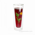 Bicchiere da birra in vetro coibentato personalizzato
